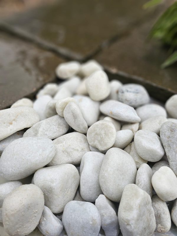 80mm White Pebbles